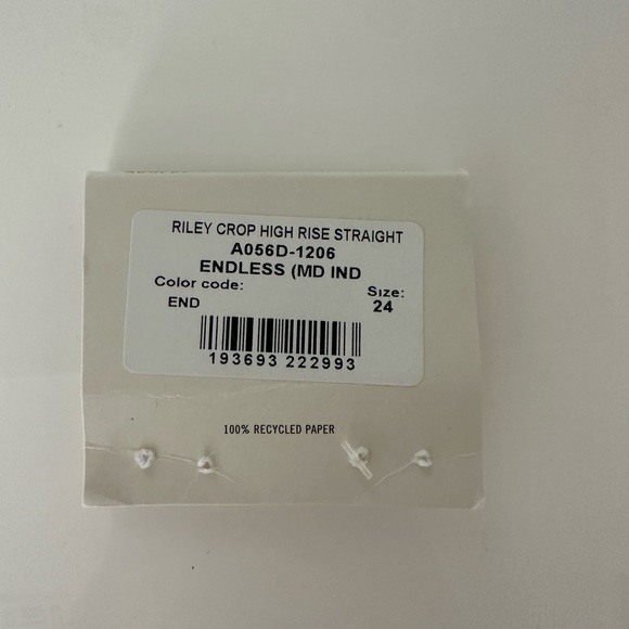 Agolde Riley High Rise Straight Crop - Picture 6 of 7